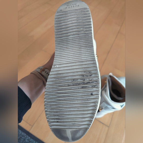 Buscemi wedge sneakers white leather eu 39/us 8.5 - Picture 8 of 12